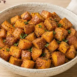Fűszeres édesburgonya-kockák
