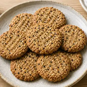 Szezámos zabkeksz